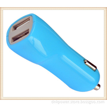 Custom Logo 5V 2.1A Dual Car USB Charger with CE/FCC/RoHS Certificate